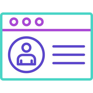 Kimlik kartı. Basit resimleme