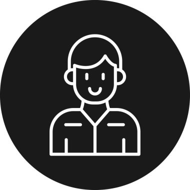 İnsan simgesinin vektör illüstrasyonu