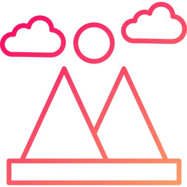 Güneş. Web simgesi basit illüstrasyon