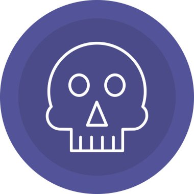 Kafatası. Web simgesi basit illüstrasyon