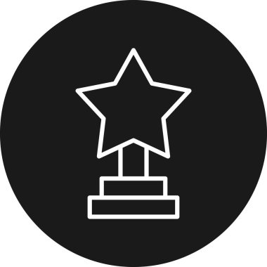 yıldız ödül simgesi, vektör illüstrasyonu