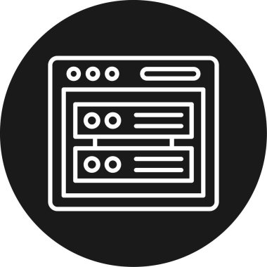 Bir tarayıcı simgesinin vektör çizimi