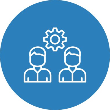 Takım çalışması simgesi, vektör illüstrasyonu