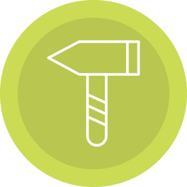 Çekiç. Web simgesi basit illüstrasyon