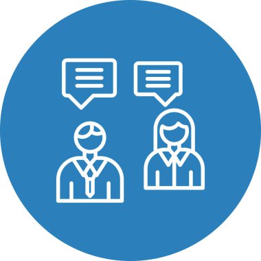 iş insanları simgesi vektör illüstrasyonu