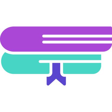 kurdele başlığı simgesi, basit vektör illüstrasyonu