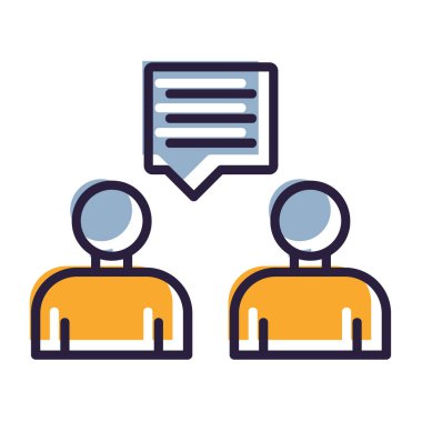 İletişim simgeleriyle konuşma balonu