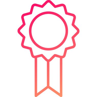 Madalya ikonu. Basit resimleme