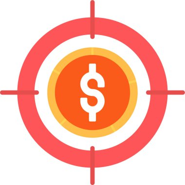 Dolar işareti vektör simgesi