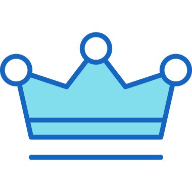 taç simgesi vektör illüstrasyonu