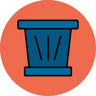 Kova Simgesi Moda Biçiminde İzole Arkaplan