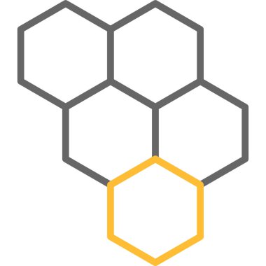 bal peteği ikonu vektör illüstrasyonu