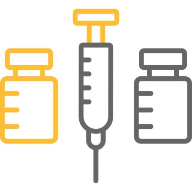 Tıbbi enjeksiyon vektör çizim