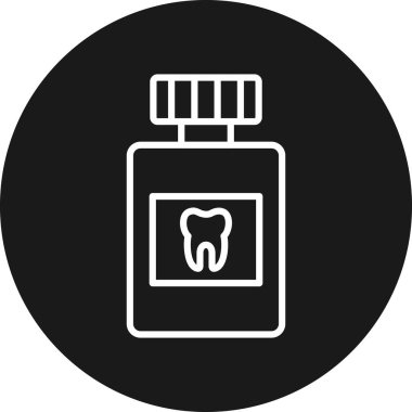 diş simgesi vektör illüstrasyonu