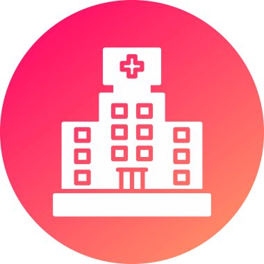 Bina. Web simgesi basit illüstrasyon