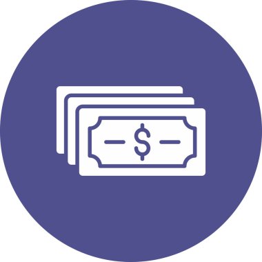 Dolar. Web simgesi basit illüstrasyon