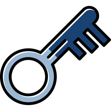 anahtar simge vektör illüstrasyonu