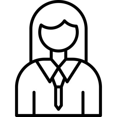 İş adamı simgesi vektör illüstrasyonu