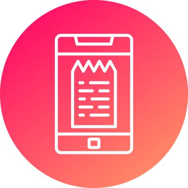 Vektör Mobil simge illüstrasyonu