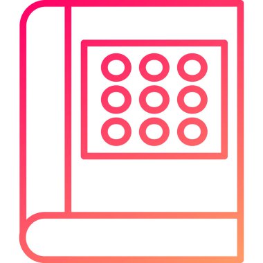 Bir hesap makinesi simgesinin vektör illüstrasyonu