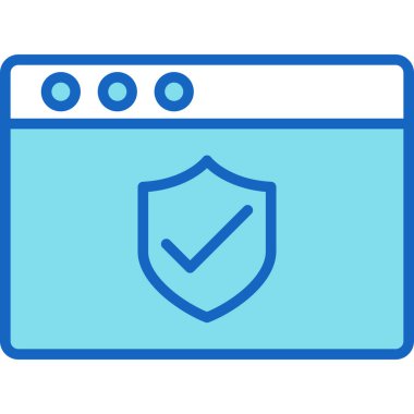 bilgisayar güvenlik simgesi - taslak biçimi