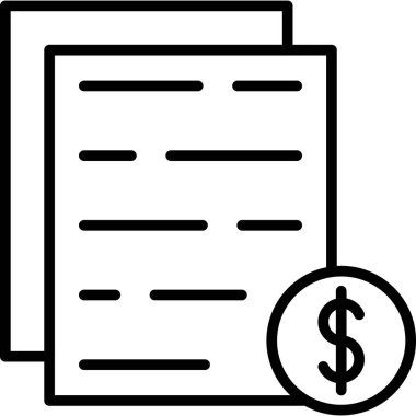 iş belgesi vektör simgesi