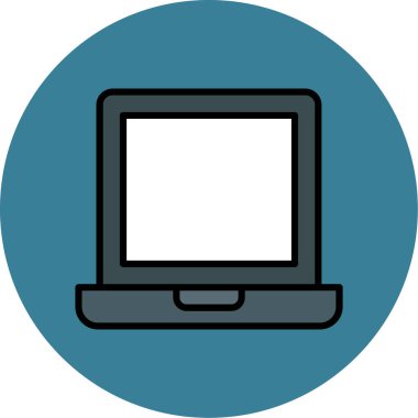 Bilgisayar. Web simgesi basit illüstrasyon