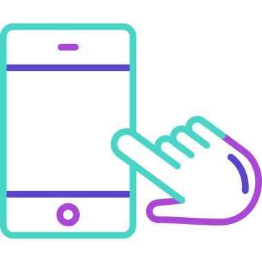 - Telefon. Web simgesi basit illüstrasyon