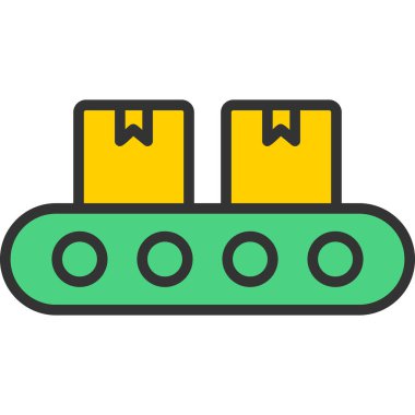 Teleferik ikonu. kablo araba vektör simgesi rengi düz izole