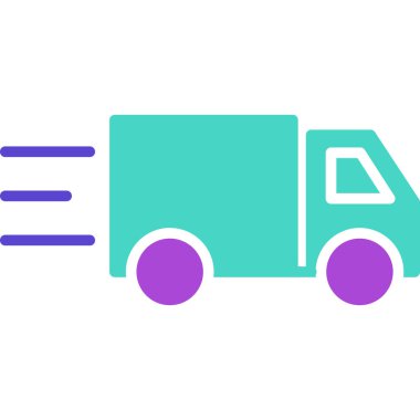 Kamyon. Web simgesi basit illüstrasyon