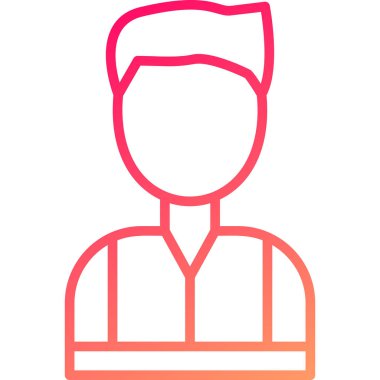 avatar. Web simgesi basit illüstrasyon