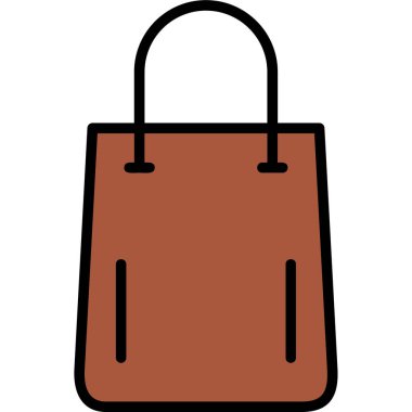 Çanta. Web simgesi basit illüstrasyon