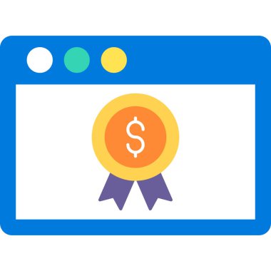 Gelişim için web tasarım simgesi. vektör illüstrasyonu