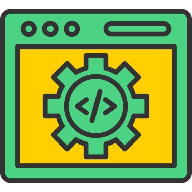 Seo simgesinin vektör illüstrasyonu