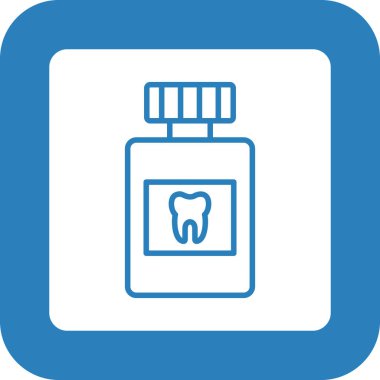 diş simgesi vektör illüstrasyonu