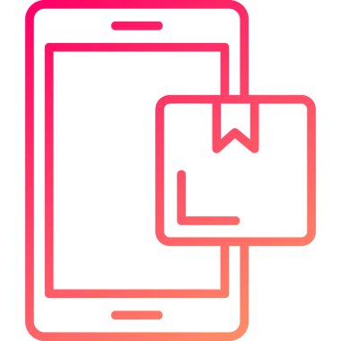 telefon simgesi, basit vektör illüstrasyonu