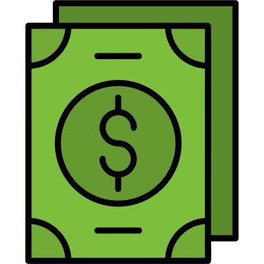 Para için. Web simgesi basit illüstrasyon