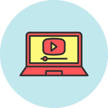 dizüstü bilgisayar simgesi vektörü izole edildi