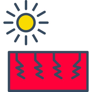 Güneş Simgesi Vektör illüstrasyonu