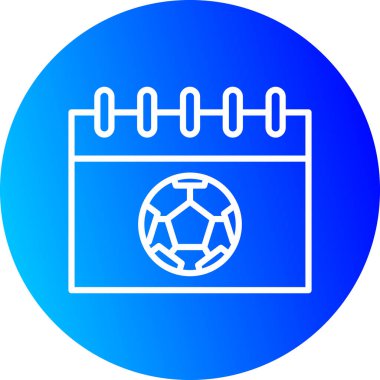 futbol ikonu vektör illüstrasyonu