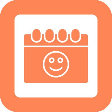 Takvim simgesinin vektör illüstrasyonu