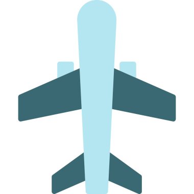 Uçak. Web simgesi basit illüstrasyon