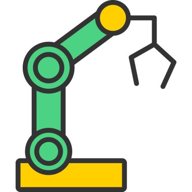 Robot robot simgesi, vektör illüstrasyonu