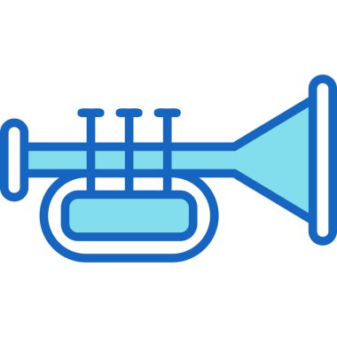 Trompet Web ikonu vektör çizimi