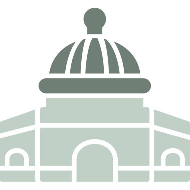 bina binası simgesi düz stil