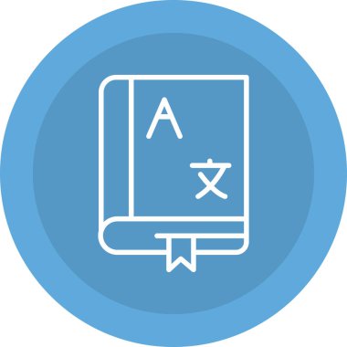 Kitap. Web simgesi basit illüstrasyon