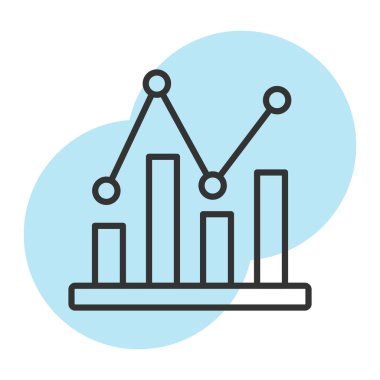 grafik vektör renk çizgisi simgesi