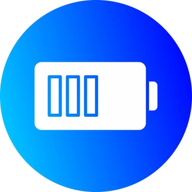 battery icon, vector illustration simple design