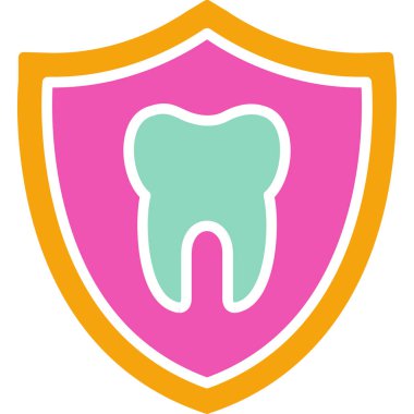 Diş. Web simgesi basit illüstrasyon