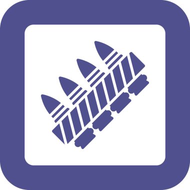 Havai fişekler. Web simgesi basit illüstrasyon